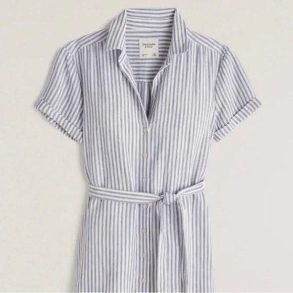 Size medium petite Abercrombie blue dress - Picture 4 of 4